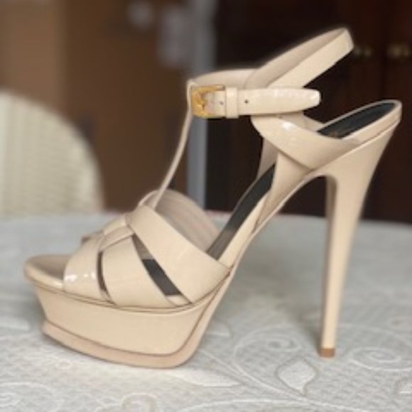 TRIBUTE PLATFORM SANDALS IN PATENT LEATHER - Picture 2 of 5